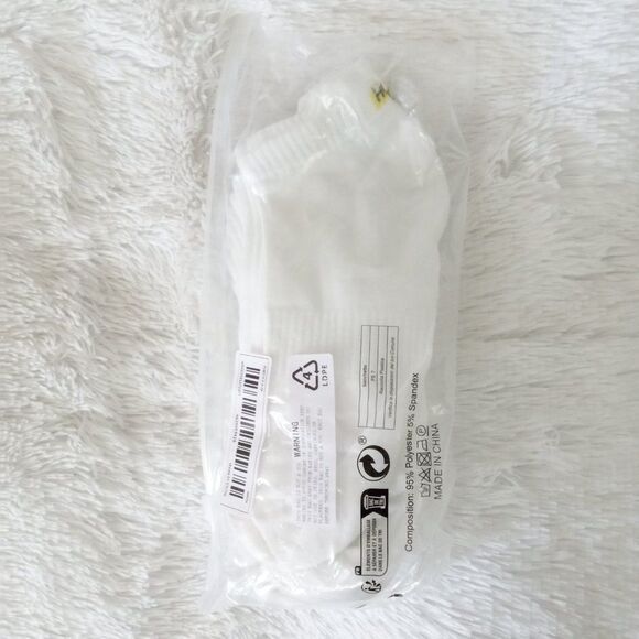 5pairs Unisex Letter Graphic "HOPE" Ankle Crew Socks (Size 6-9) "WHITE" ~ NEW!!! - Picture 2 of 5